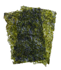 Sheet of dried seaweed or Dry japanese organic seaweed isolated. Png transparency © POSMGUYS