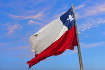 Chilean Flag, Santiago, Chile