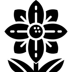 flower solid icon