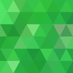 Vector hexagon pattern. Geometric abstract background with simple green triangle elements. Medical, technology or science design. eps 10