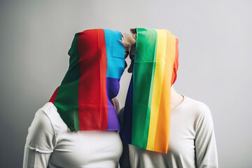 LGBT couple, generative ai.