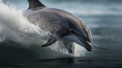 Dazzling Dolphin Moment Captured AI Generated