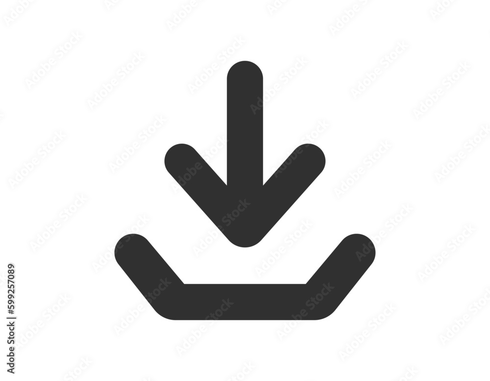 Poster 3d download now blue button with hand cursor. save cloud icon button hand pointer clicking. click he