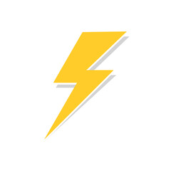 Lightning bolt icon vector