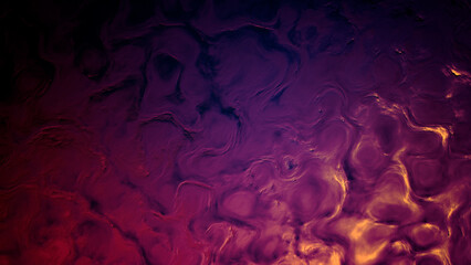 bright purple - yellow ingrained contour lay - abstract 3D illustration