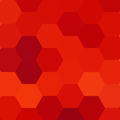 Red vector background with set of hexagons. Illustration with set of colorful hexagons. New template for your brand book. eps 10