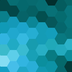 Blue hexagon background, pattern, hexagon wallpaper. Vector illustration.