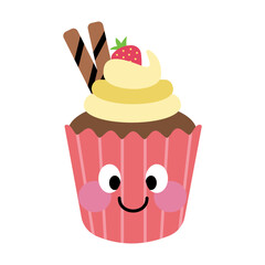 Cute Cupcake Illustration