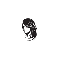 Beauty woman hairstyle logo design for nature beauty salon elements