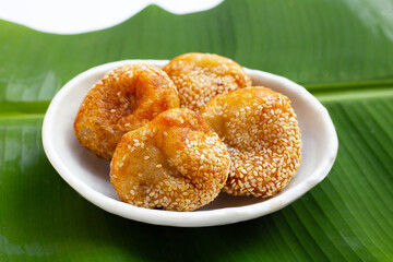 Sesame balls (Kai Hong). Thai dessert
