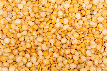 background of pea grains close-up