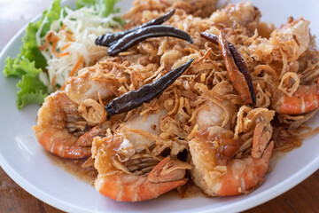 Deep Fried Prawn with Tamarind Sauce