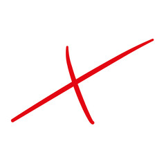 Cross Check Symbol on Transparent Background	
