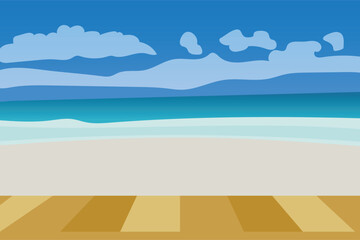 Fototapeta na wymiar summer beach background vector