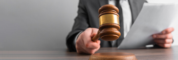 Lawyer hands holding a legal document