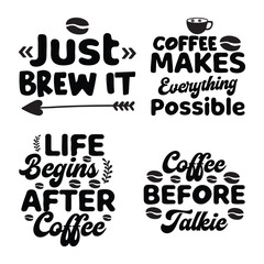 coffee t shirt design bundle 