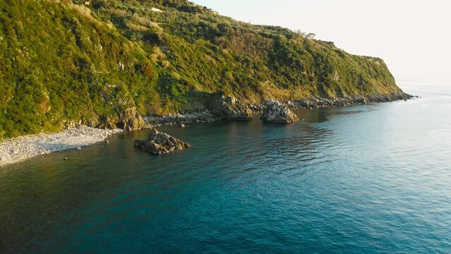 Uncontaminated and clean nature on the Calabrian sea