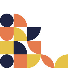 Obraz premium Flat Geometric Corner Element