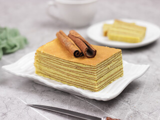Lapis Legit or Spekoek or Thousand layers cake.