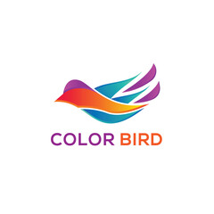 Fototapeta premium Colorful Bird logo template