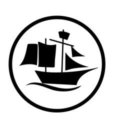 Sailboat icon logo