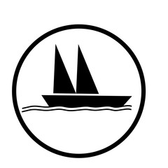 Sailboat icon logo
