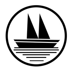 Sailboat icon logo