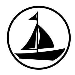 Sailboat icon logo