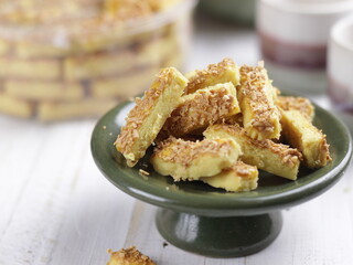 Kastengel or Kue Keju. one of popular snack for Ramadhan or Eid Fitr Mubarak