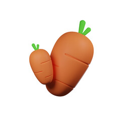 1 big carrot & 1 little carrot icon.