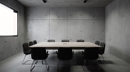 Concrete conference room, background