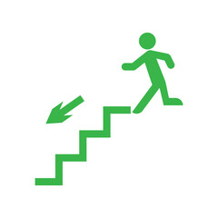 exit sign symbol vector