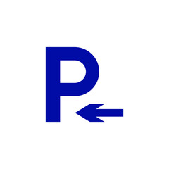 parking area sign symbol vector