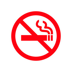 Obraz premium no smoking area sign symbol vector