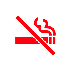 no smoking area sign symbol vector
