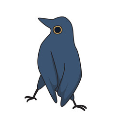 set of black raven bird_Pose 