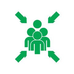 assembly point sign symbol vector