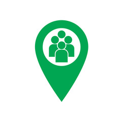 assembly point sign symbol vector