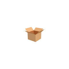 open the cardboard logo design