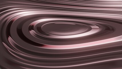 3d chocolate background with liquid