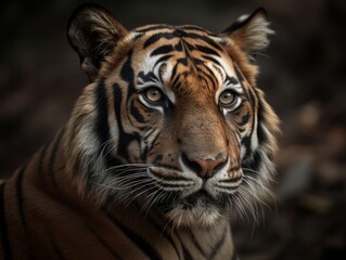 Plakat Bengal Tiger Majesty: Stunning Shot! AI Generated