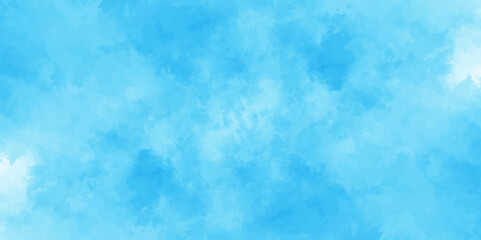 Obraz premium abstract blue watercolor background with colors . watercolor scraped grungy background . This watercolor design with watercolor texture on white background .Background with clouds on blue sky.