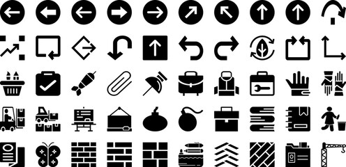 Material Icon Set Isolated Silhouette Solid Icons With Line, Sign, Set, Outline, Symbol, Icon, Vector Infographic Simple Vector Illustration