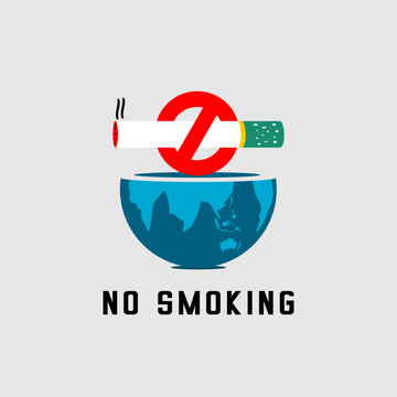 no smoking sign vector design on white background