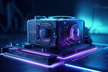 A futuristic image showcasing the cutting-edge technology