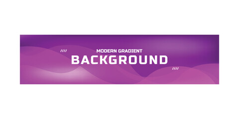 Purple abstract wavy geometric horizontal banner design