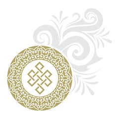mandala ornamental pattern, vector art