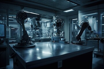 A futuristic photograph showcasing the cutting-edge technology
