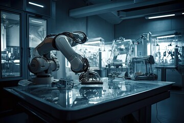 A futuristic photograph showcasing the cutting-edge technology