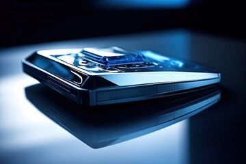 A futuristic photograph showcasing the cutting-edge technology